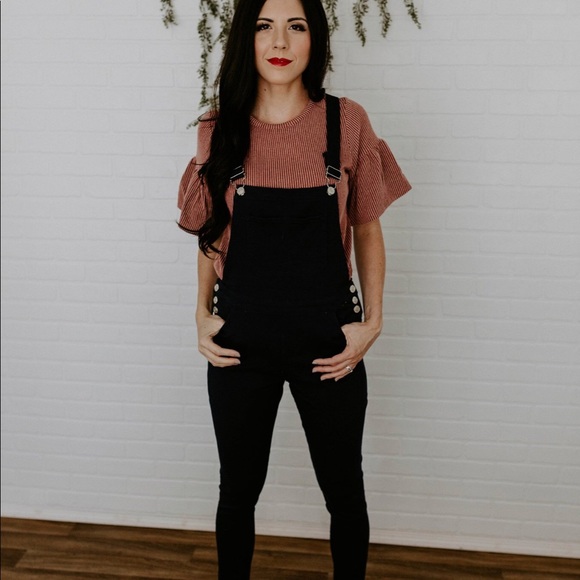 Pants - Denim Overalls - Navy